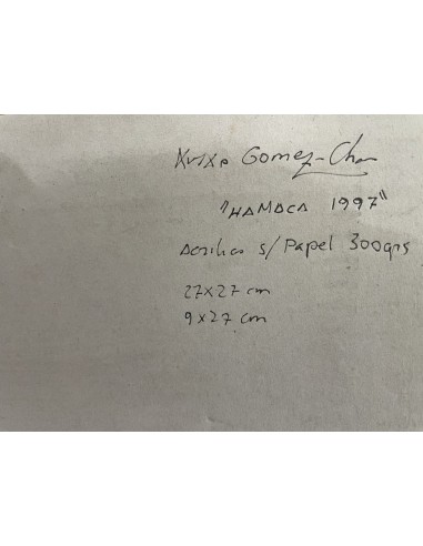 Xurxo Gómez Chao (A Coruña, 1960). Hamaca 1977. Acrílico sobre papel.