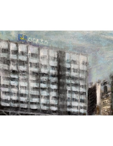 Francisco Otero . (A Coruña, 1965). Torre de Control. Acrílico sobre lienzo