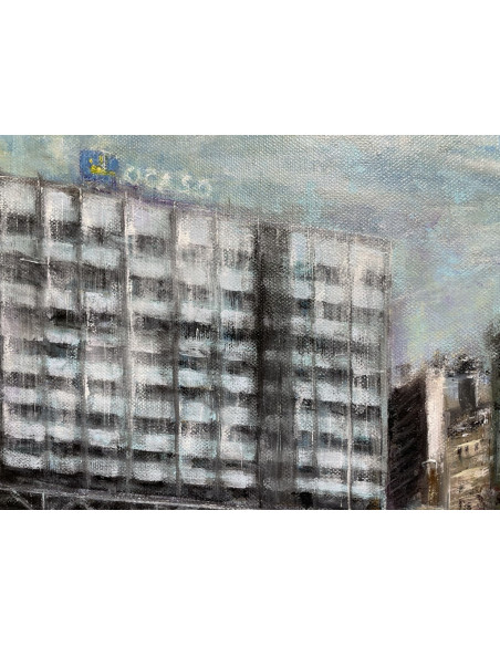 Francisco Otero . (A Coruña, 1965). Torre de Control. Acrílico sobre lienzo