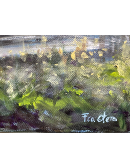 Francisco Otero . (A Coruña, 1965). Torre de Control. Acrílico sobre lienzo