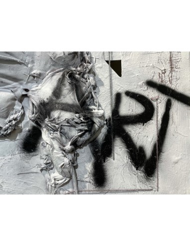 Omú, Oscar Costas (Coruña 1972) Life is Art. Mixta sobre lienzo.