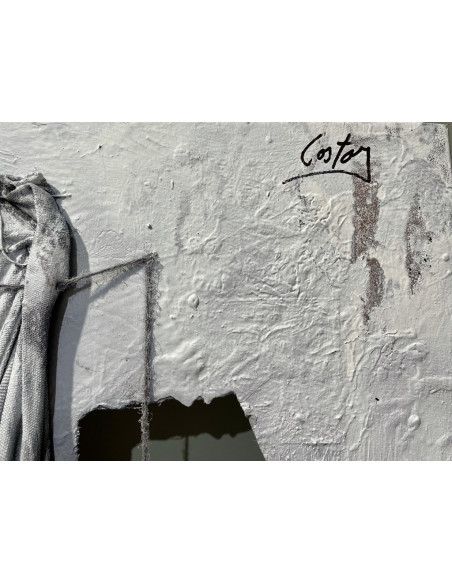 Omú, Oscar Costas (Coruña 1972) Life is Art. Mixta sobre lienzo.