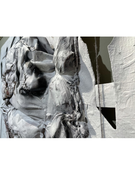 Omú, Oscar Costas (Coruña 1972) Life is Art. Mixta sobre lienzo.