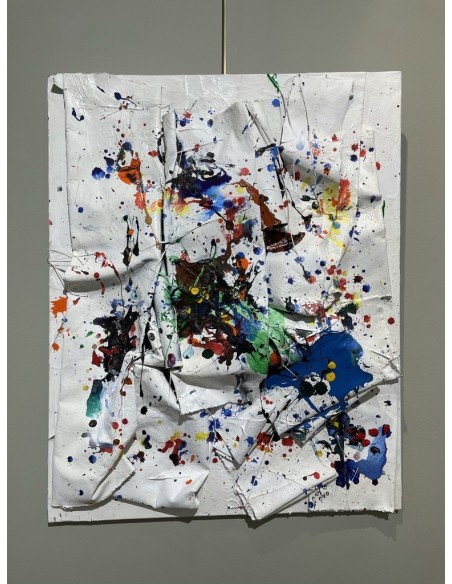 Omú, Oscar Costas (Coruña 1972). It's a beautiful day. Mixta sobre lienzo.