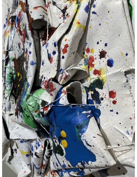 Omú, Oscar Costas (Coruña 1972). It's a beautiful day. Mixta sobre lienzo.