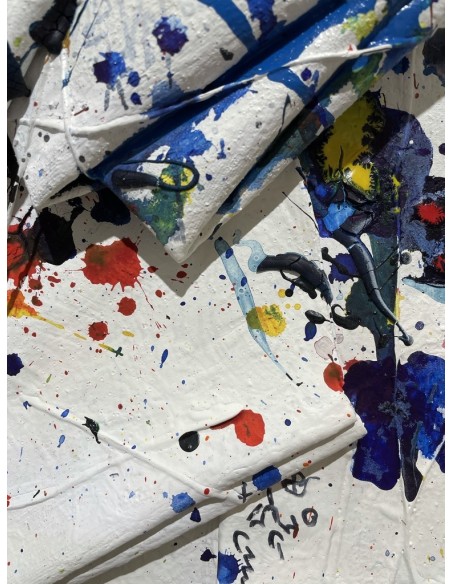 Omú, Oscar Costas (Coruña 1972). It's a beautiful day. Mixta sobre lienzo.