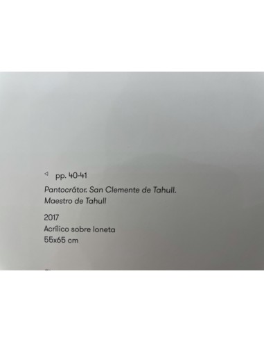 Vítor Mejuto (Barcelona, 1969). Pantocrátor. San Clemente de Tahull. Acrílico sobre loneta.