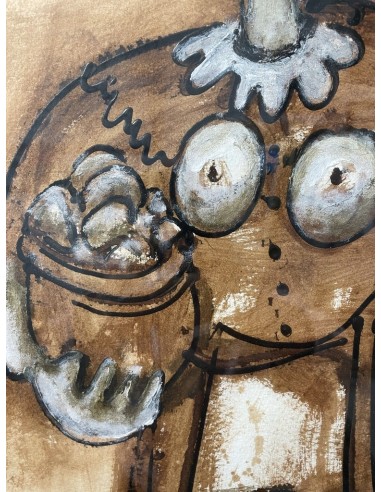 Fernando Pereira (A Coruña, 1959). Labrega. Técnica mixta sobre papel