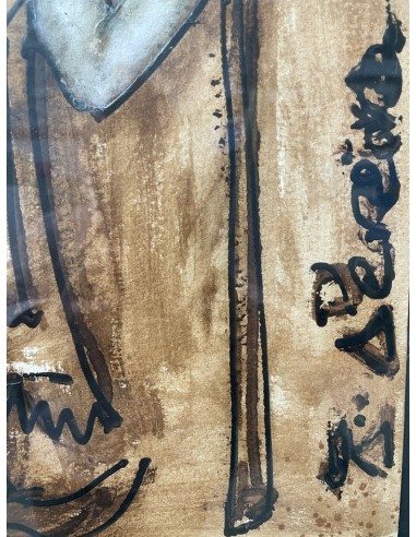 Fernando Pereira (A Coruña, 1959). Labrega. Técnica mixta sobre papel