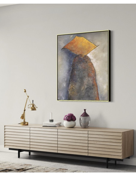 Carmen Domínguez (Pontevedra, 1951). Composición. Mixta sobre lienzo.