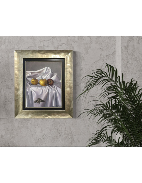 Andrés Santeiro. Bodegón. Óleo sobre lienzo