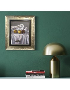 Andrés Santeiro. Bodegón. Óleo sobre lienzo