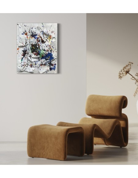 Omú, Oscar Costas (Coruña 1972). It's a beautiful day. Mixta sobre lienzo.