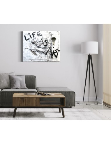 Omú, Oscar Costas (Coruña 1972) Life is Art. Mixta sobre lienzo.