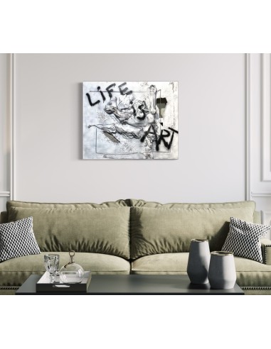 Omú, Oscar Costas (Coruña 1972) Life is Art. Mixta sobre lienzo.