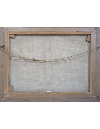 Iglesias Sanz, Antonio (Madrid, 1935 - 2013) Escena rural. Óleo sobre lienzo