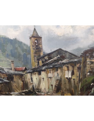 Iglesias Sanz, Antonio (Madrid, 1935 - 2013) Escena rural. Óleo sobre lienzo